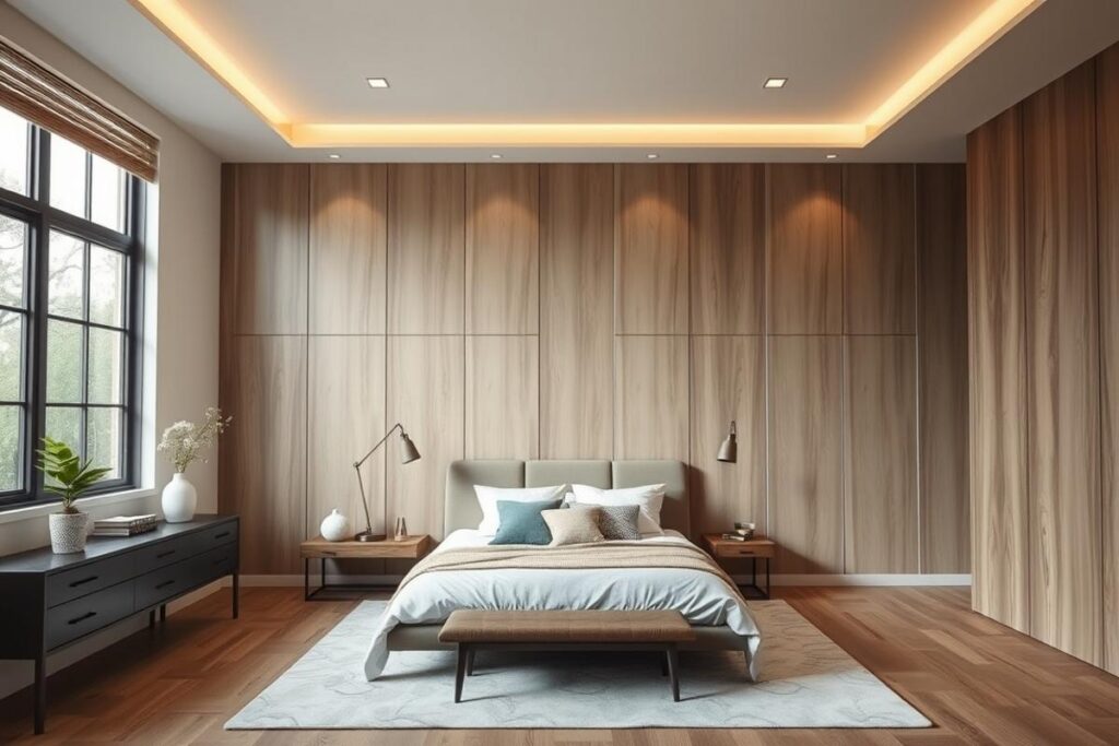 bedroom wall paneling ideas