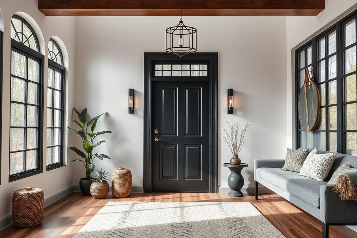 black door decor