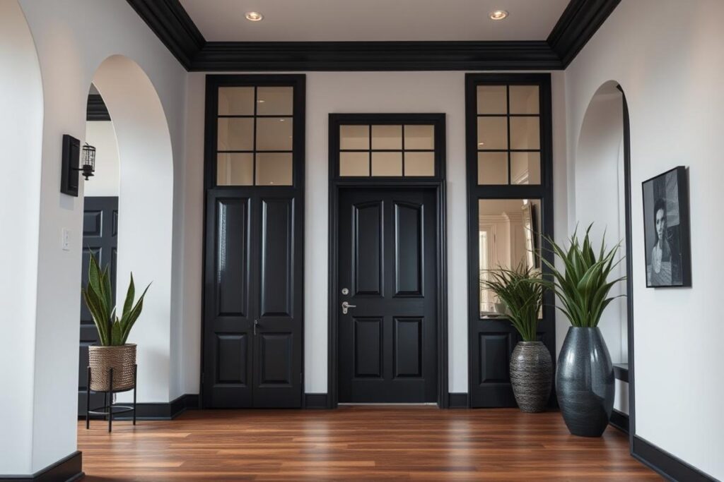 black door interior design